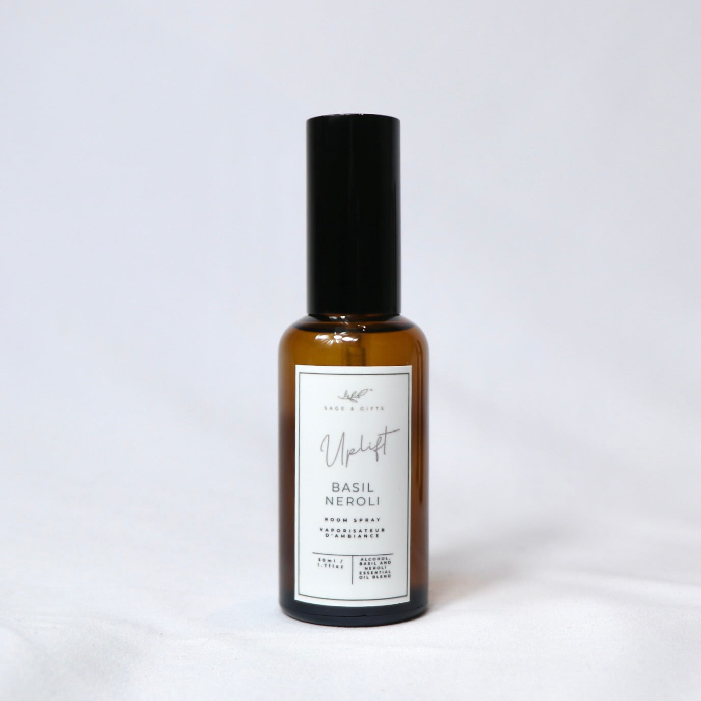 Sage Uplift Essential Oil Room Spray - Basil & Neroli (50ml) (NEW!)