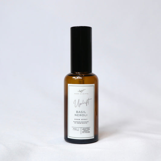 Sage Uplift Essential Oil Room Spray - Basil & Neroli (50ml) (NEW!)