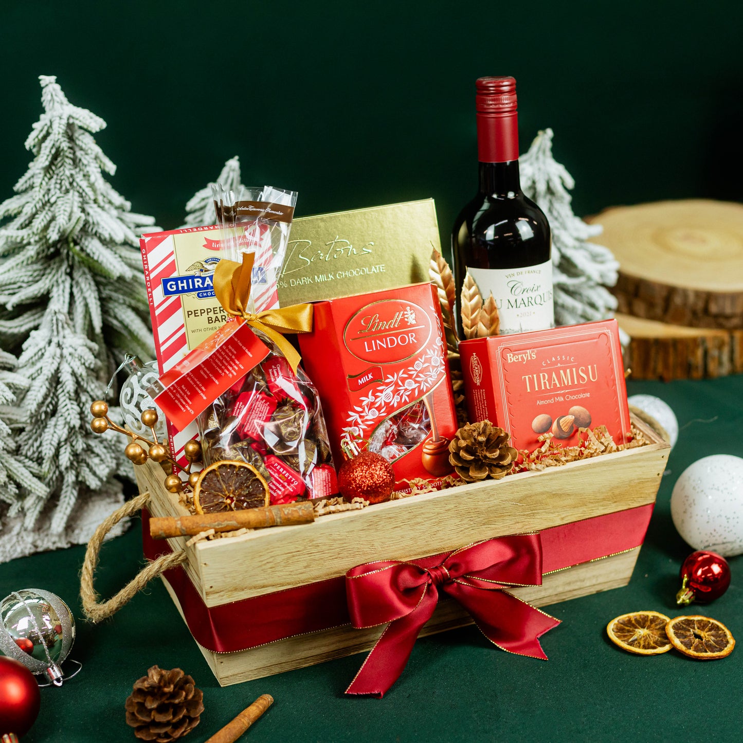 christmas wine hamper