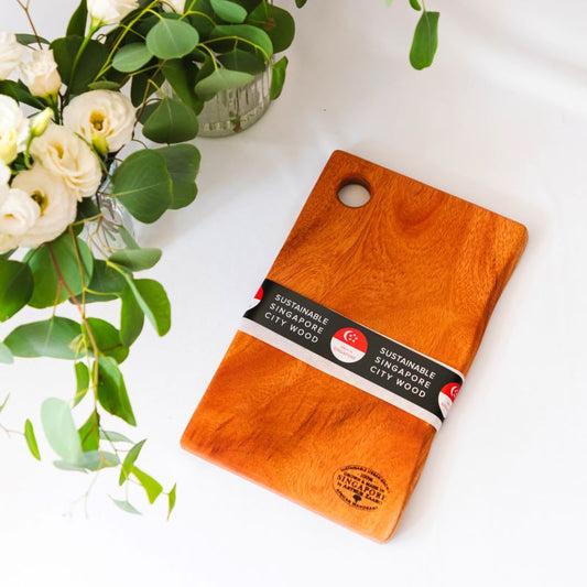OUT OF STOCK! Sustainable Handcrafted African Mahogany Board by Arthur Zaaro (proudly made from Singapore-grown trees)
