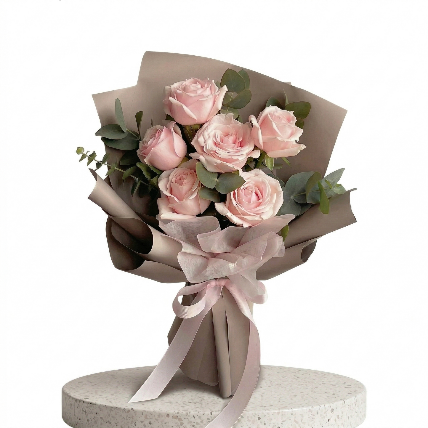 Rosé Elegance - Bouquet of Fresh Flowers