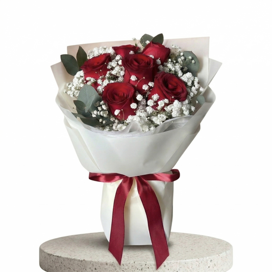 Velvet Romance - Bouquet of Fresh Flowers