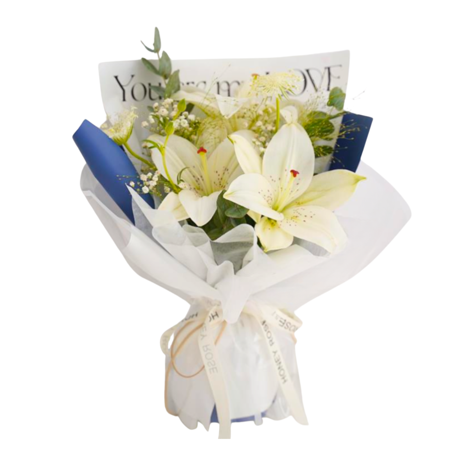 Purity's Grace - Bouquet of Fresh Flowers