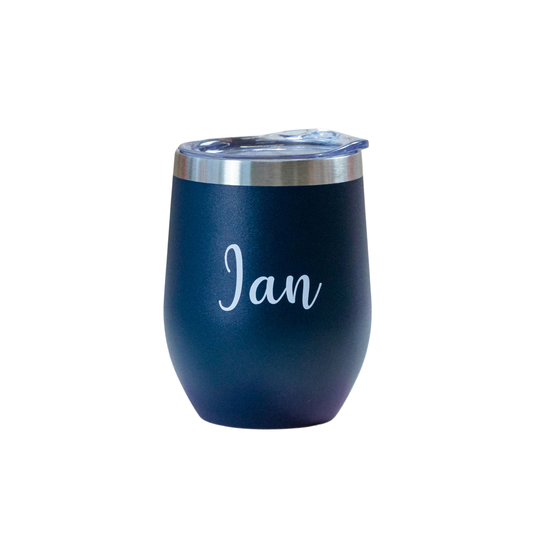 Oasis Wine Glass Tumbler - Navy