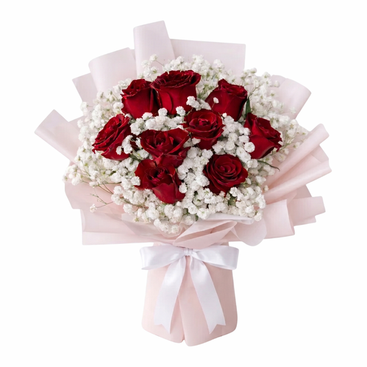 Love, Always (9 Roses) - Bouquet of Fresh Flowers