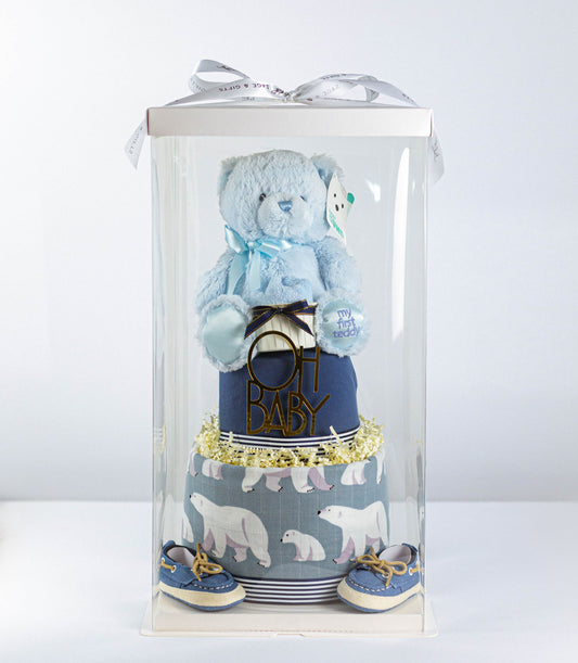 Baby Diaper Cake - Blue the Bear